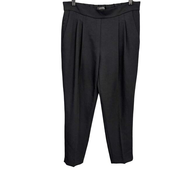 Babaton Aritzia Cohen Pant Black Sz 10 Pleated Cropped Work Minimalist Capsule - Picture 2 of 10